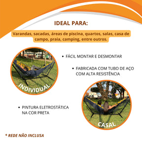 O Suporte de Rede Mais Reforçado e Portátil do Brasil — Ganhe uma Rede de Brinde!