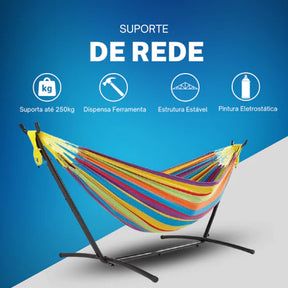 O Suporte de Rede Mais Reforçado e Portátil do Brasil — Ganhe uma Rede de Brinde!