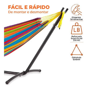 O Suporte de Rede Mais Reforçado e Portátil do Brasil — Ganhe uma Rede de Brinde!