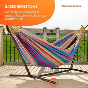 O Suporte de Rede Mais Reforçado e Portátil do Brasil — Ganhe uma Rede de Brinde!